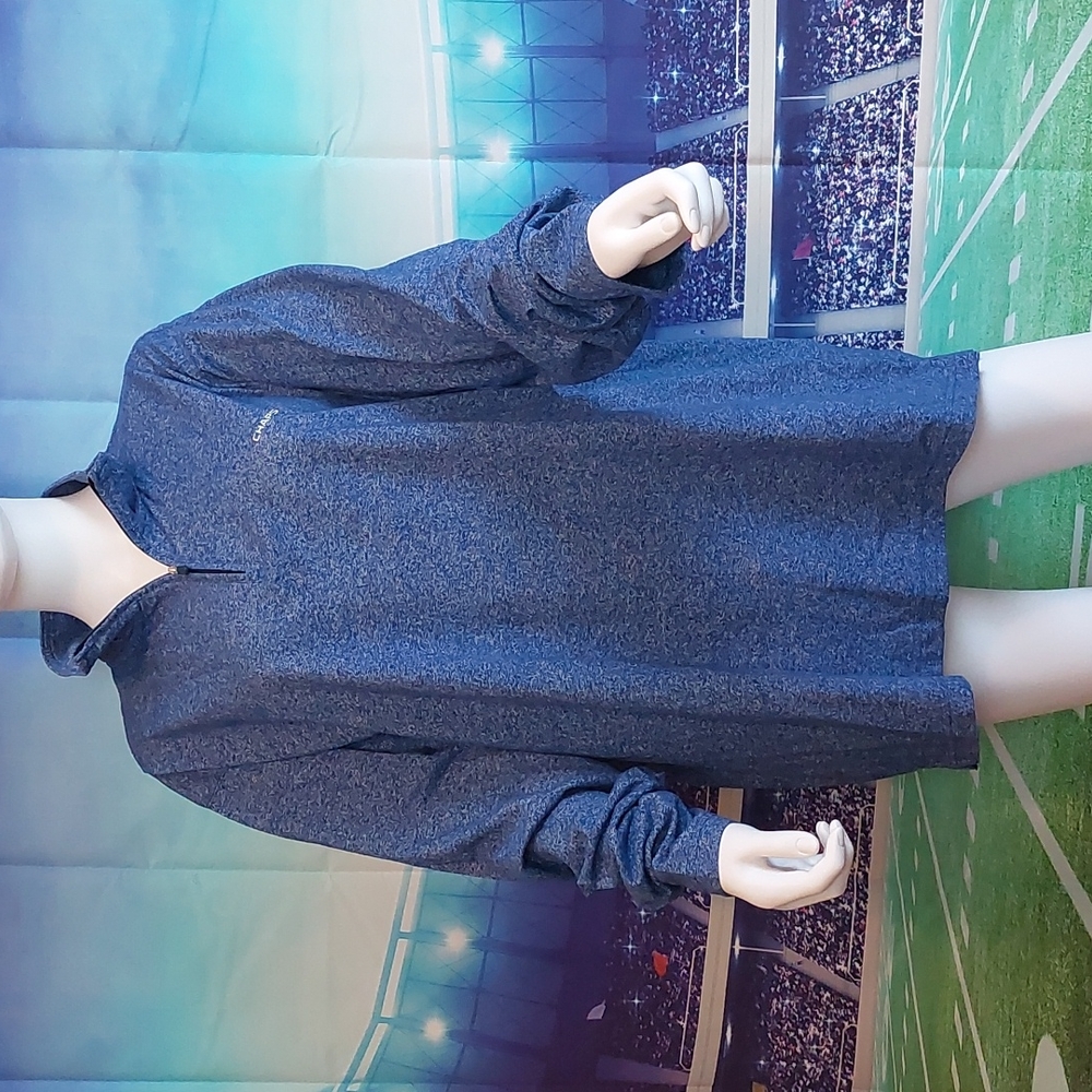 Chaps Sport Heather Blue Quarter Zip Pullover Light Jacket 2X XXL